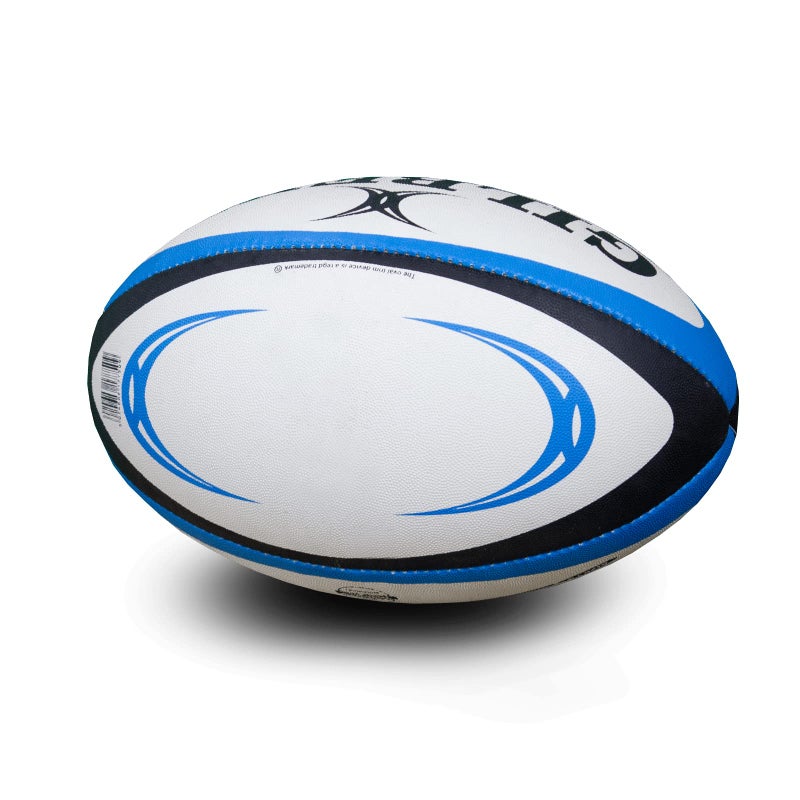 Gilbert Men's Omega Match Rugby Ball - Blue/Black, Size 4 - Image 4